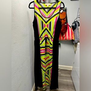 Michael Kors, black in neon dress to small for me wore 2 times